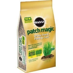 Image of Value Pack of 2 (Save on Postage) - Miracle-Gro Patch Magic Grass Seed, Feed and Coir 48 Patches (3.6 kg Bag)