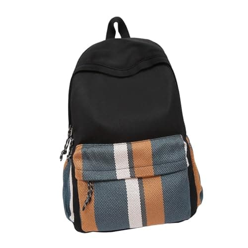 Image of Shurhome Fashionable Water-Resistant Campus Backpack with Ergonomic & Organizational Pockets for Street Water Resistant College Student Backpack Trendy Youth Ergonomic