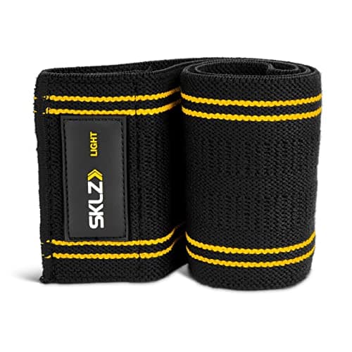 Image of SKLZ Unisex's Pro Knit Hip Band Fitness, Black,Yellow, Medium Resistance