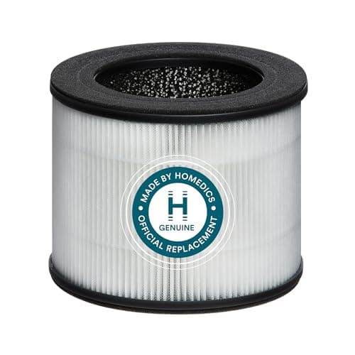 Image of HoMedics TotalClean Replacement 360° HEPA-Type Filter with Activated Carbon, Air Cleaner for Home, Office, Allergens, AP-T10-BK and AP-T10-WT Air Purifier