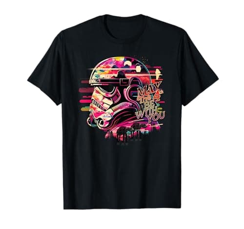 Image of Star Wars May the 4th Be With You Stormtrooper & AT-AT Vivid T-Shirt