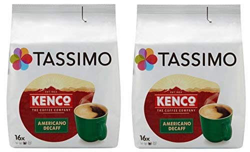 Image of Tassimo T Discs Kenco Americano Decaf (2 Pack, 32 T Discs/pods), 32 Servings