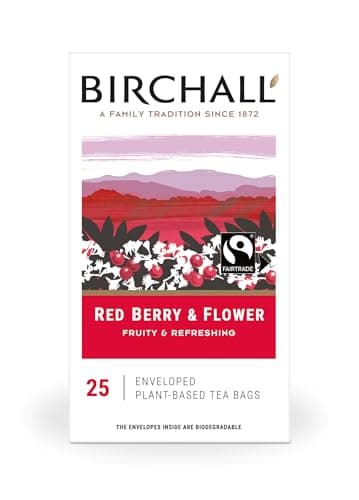 Image of Birchall Tea | Red Berry & Flower | Fruit Tea | 1 Pack of 25 Enveloped Plant-Based Tea Bags