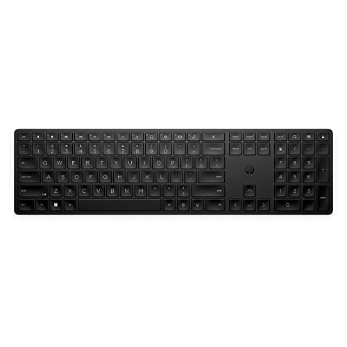 Image of HP 450 Programmable Wireless Keyboard with 20+ Programmable Keys | Adjustable Incline | 20+ month Battery Life | Made from 60% Recycled Materials | Black