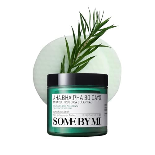 Image of SOME BY MI AHA BHA PHA 30 Days Miracle Truecica Clear Toner Pads (70 Pads, 125ml) – Korean Skincare Exfoliating Toner Pads for Acne Prone, Oily, Clogged Skin with Tea Tree & Soothing Ingredients