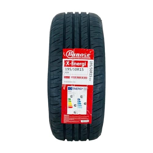 Image of 195/50 R15 BANOZE X-Energi 82V Car Tyre – Fuel-Efficient, Low Noise – Radial Tyre for Sedan & Hatchback – Durable Tread for Wet/Dry Grip - M+S | 195 50 15 (1)
