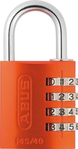 Image of ABUS 145/40 C 40mm Body 4-Dial Resettable Combination Padlock, Orange