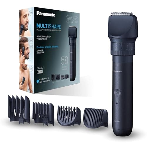 Image of Panasonic ER-CKL2, MULTISHAPE Modular Personal Care System, Waterproof Beard and Hair Trimmer with Rechargeable Li-ion Battery, Black