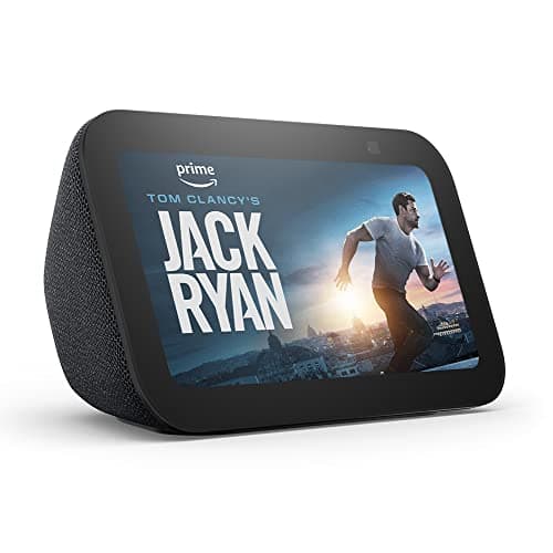 Image of Certified Refurbished Echo Show 5 (3rd Gen, 2023 release) | Smart display and alarm clock with clearer sound | Charcoal