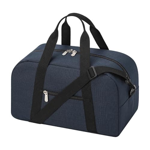 Image of Small Gym Bag 14 inch Carry On Mini Duffle Bag Lightweight for Travel Gym Sport-Dark Blue