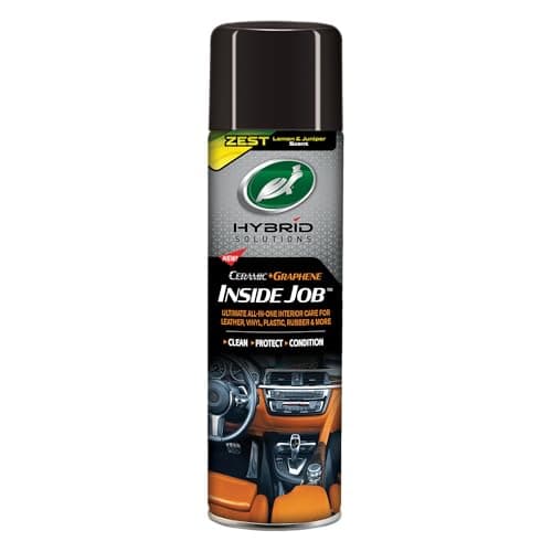 Image of Turtle Wax Hybrid Solutions Inside Job Ceramic + Graphene Interior Cleaner 500ml ZEST Scent – All-in-One Dashboard, Leather, Plastic & Upholstery Surface Cleaner with UV Protection