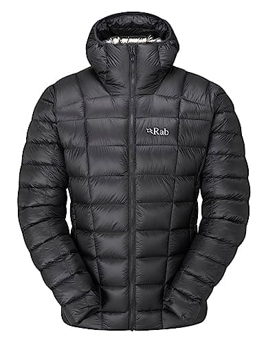 Image of Rab Men’s Mythic G Down Jacket Lightweight Insulated Coat for Hiking, Skiing, & Mountaineering - Black - Large