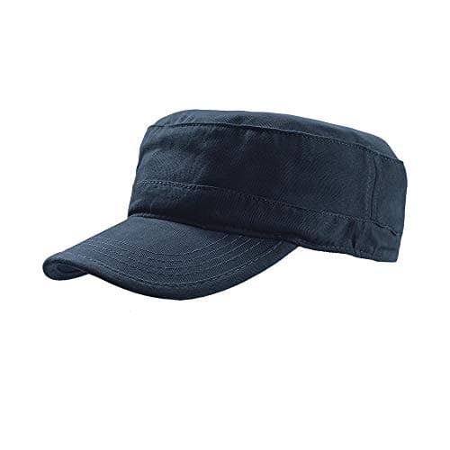 Image of Atlantis Tank Brushed Cotton Military Cap (Pack of 2) (One Size) (Navy)