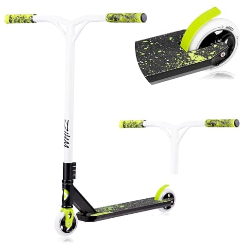 Image of LIONELO WHIZZ Freestyle Stunt Scooter, Aluminium Deck & Y-Bar Handlebar, Heavy-Duty Up to 100kg, 110mm High-Rebound Wheels & ABEC-9 Bearings, Flex MN Steel Brake, HIC Compression System, Unique Design