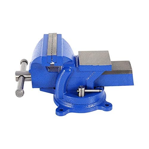 Image of Bench Vise Heavy Duty Bench Vice Workshop Clamp 360°Swivel Base Engineers 100mm Jaw Workshop High Hardness and Durability Power Coating