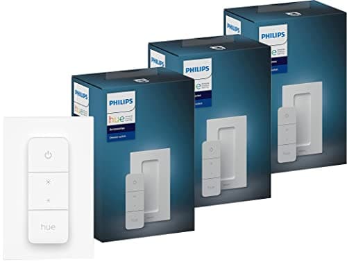 Image of Philips Hue Dimmer Switch v2 - Wireless Remote Control - Battery-Powered - (Triple Pack)
