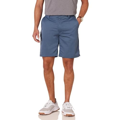 Image of Amazon Essentials Men's Classic-Fit Stretch Golf Short (Available in Big & Tall), Indigo, 38
