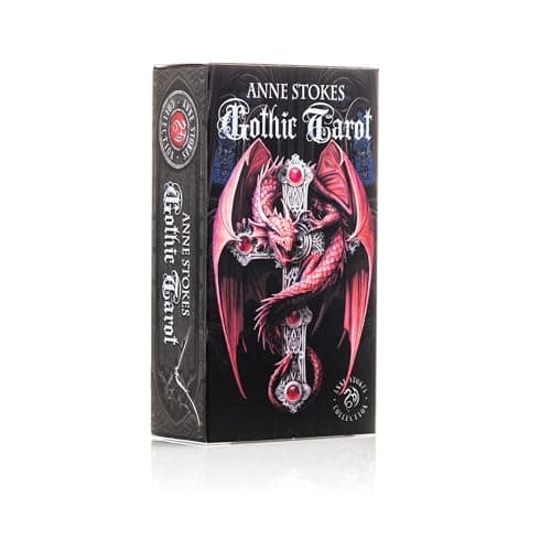 Image of Fournier Anne Stokes Tarot Cards 12cm Black