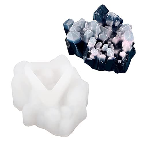 Image of GIVBRO Resin Moulds Stone Rock Jewelry Casting Silicone Mold Epoxy Resin Moulds DIY Making Pendant Mould Craft Set