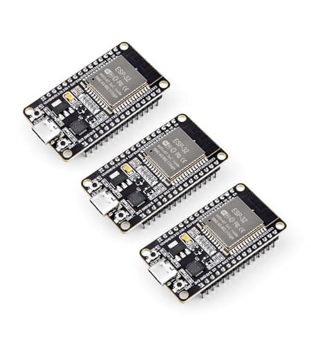 Image of ELEGOO ESP-32 Development Board 3PCS USB C, 2.4GHz Dual Mode WiFi+Bluetooth Dual Core Microcontroller for Arduino IDE, Support MicroPython, NodeMCU, AP/STA/AP+STA, CP2102 Chip