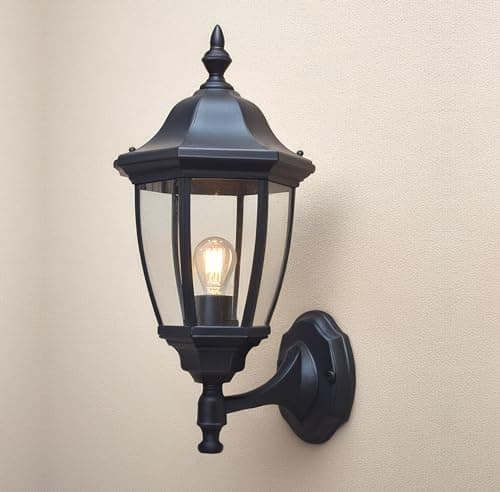 Image of EBION Outdoor Wall Light,Outdoor Wall Lantern IP44 Waterproof,Traditional Black Outside Exterior Wall Sconce for Garden,Porch,Garage,Patio,Corridor,(Bulb Not Include)