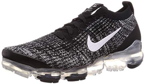 Image of Nike Nike Air Vapormax Flyknit 3, Men's Track & Field Shoes Track & Field Shoes, Multicolour (Black/White/Metallic Silver 2), 7.5 UK (42 EU)