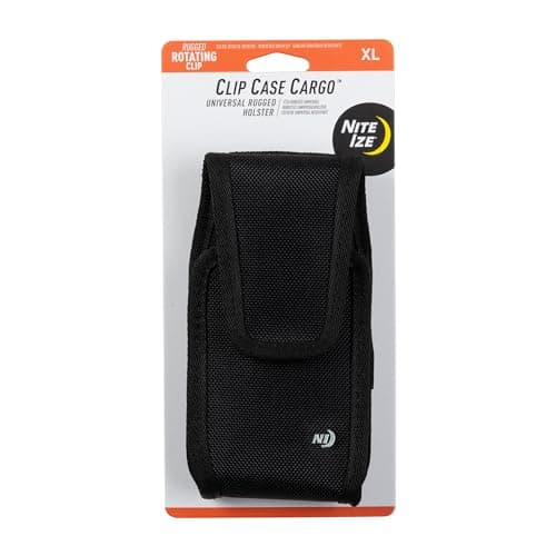 Image of Nite Ize Cell Phone Case for Larger Format Smartphones - Retail Packaging - Black/Black