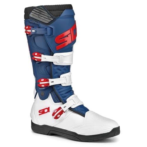 Image of SIDI X Power SC Boots Navy White Red 44