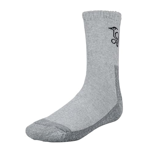 Image of KOOKABURRA Mens CRICKET SOCK GREY SINGLE PAIR -MEDIUM (4-7), Grey, M EU