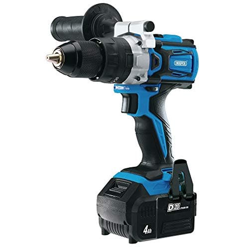 Image of Draper 79894 D20 20V Brushless Combi Drill with 4.0Ah Battery and Fast Charger