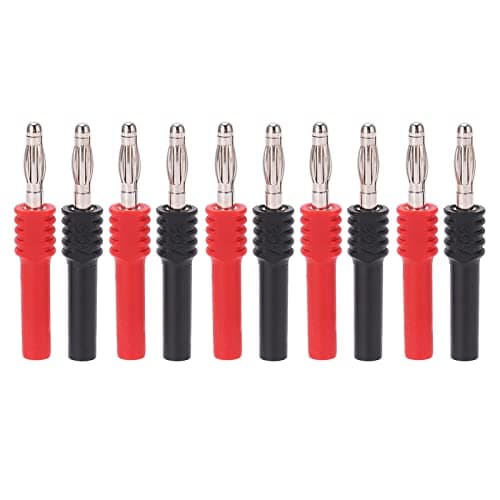 Image of 10pcs Banana Plug Connector 4mm Male to 2mm Female Insulated Banana Socket Jack Connector for Multimeter Test Leads Electrical Testing