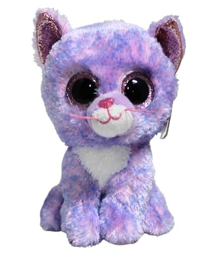 Image of TY 2007521 Cassidy Cat Beanie Boo Stuffed Animal, Multicoloured