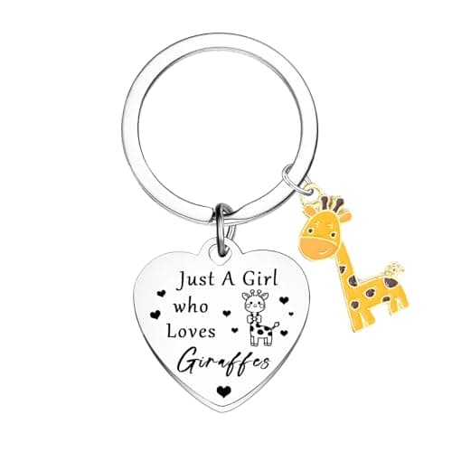 Image of Ghloyza Giraffe Gifts for Women Girls Funny Giraffe Keyring Gifts for Giraffe Lovers Gift Cute Giraffe Stuff Giraffe Present for Daughter Sister Niece Friends Birthday Gifts