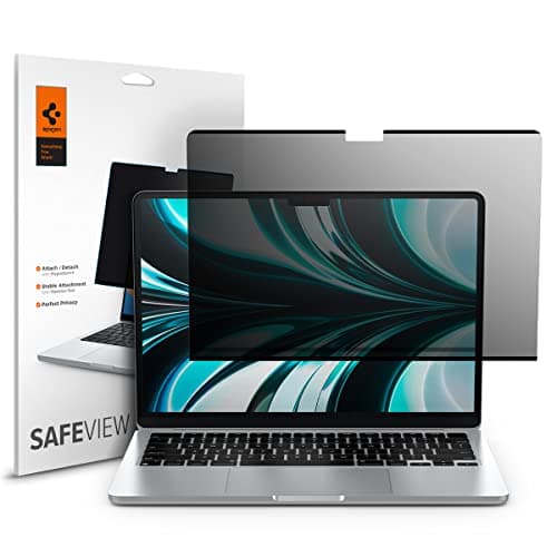 Image of Spigen SafeView Privacy Filter Screen Protector for MacBook Air 13 inch (M4 2025 / M3 2024 / M2 2022)