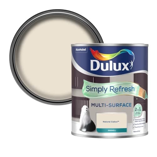 Image of Dulux Simply Refresh Multi Surface Eggsgell Paint - Natural Calico - 750ML