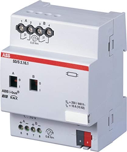 Image of ABB SD/S2.16.1 EIB/KNX REG SWITCHING/Dimming Actuator, 16 A, 2 Way