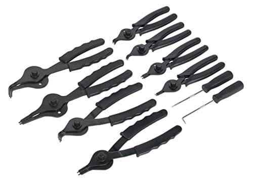 Image of Sealey S01064 Circlip Pliers Set, Internal/External, 10 Pieces