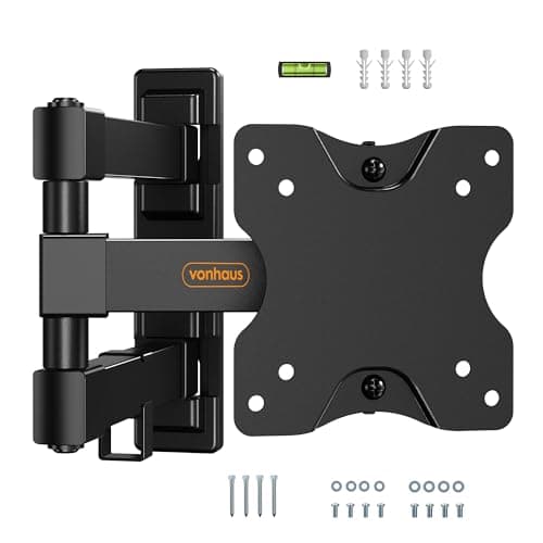 Image of VonHaus TV Wall Bracket for 13-27" Screens, Articulating TV Bracket, Wall Mount with Full Tilt Swivel & Extension, 20kg Capacity, Max VESA: 100x100mm
