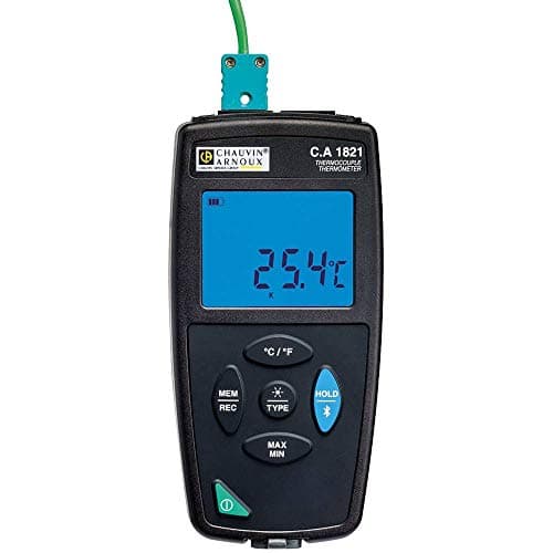 Image of Chauvin Arnoux P01654821 C.A 1821 Temperature Meter 200 to 1372 °C Feeler Type J, K, T, N, E, R, S Data