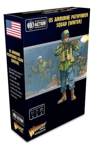 Image of Warlord Games US Airborne (Winter) Pathfinder Squad - 28mm Scale Resin Miniatures for Bolt Action Highly Detailed World War 2 Miniatures