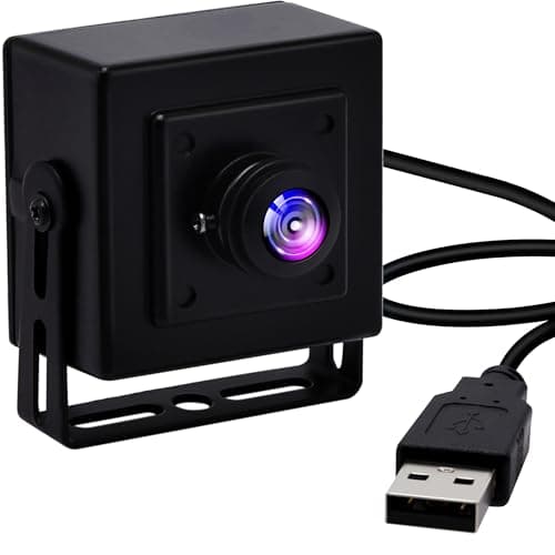 Image of ELP USB Camera 2MP 180 Degree Fisheye Lens Webcam 100fps/60fps 1080P Camera Module with Metal Case,UVC USB2.0 Webcam for Computer Laptop Jetson Nano Windows Linux Raspberry Pi