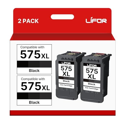 Image of LIFOR PG-575XL Replacement for Canon 575 XL Black Ink Cartridges for Pixma TR4750i TS3550i TS3551i TS3751i TS3752i TR4751i TR4755i TR4756i (2 Black)