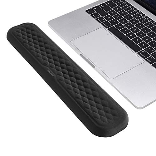 Image of VAYDEER Keyboard Wrist Rest Pad Padded Memory Foam Hand Rest Support for Office, Computer, Laptop, Mac Typing and Wrist Pain Relief and Repair (14.17 * 3.15 * 0.85 inch, Black)
