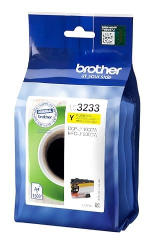 Image of Brother LC-3233Y Inkjet Cartridge, Yellow, Single Pack, Super High Yield, Includes 1 x Inkjet Cartridge, Genuine Supplies