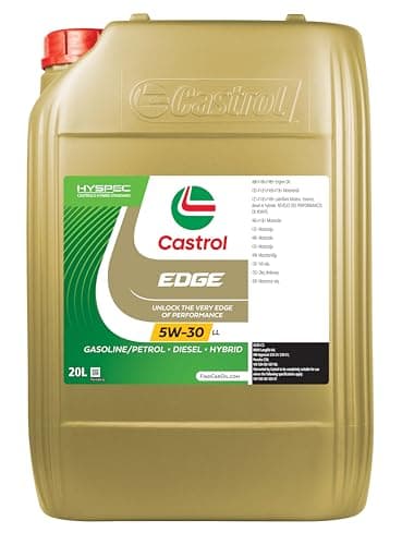 Image of Castrol EDGE 5W-30 LL, Advanced Fully Synthetic Engine Oil, Meets ACEA C3 & API SQ Specifications, 20L