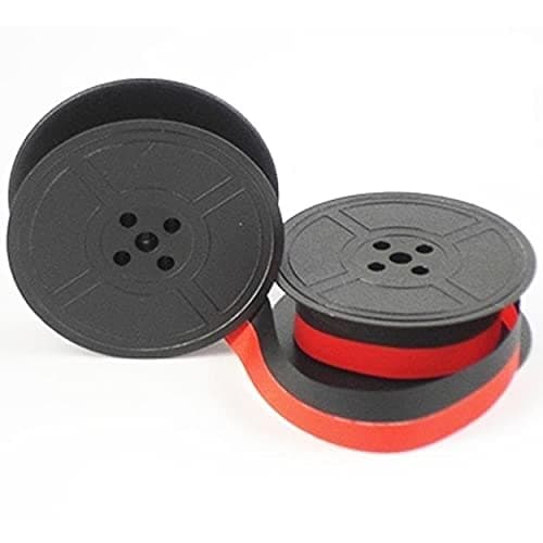 Image of Ribbon for Brother Deluxe 900 800T 1300 1350 1510 GR9 Typewriter Ink Twin Spool Black Red