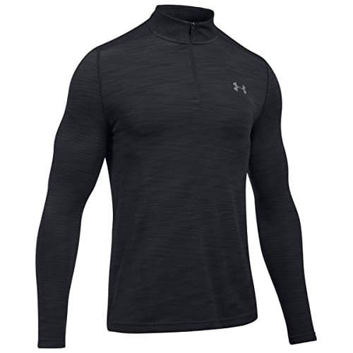 Image of Under Armour Men Threadborne Seamless 1/4 Zip T-shirt - Black, Small
