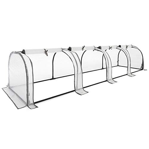 Image of Christow Small Grow Tunnel Cloche Garden Polytunnel Greenhouse With Reinforced Cover (choose 1.3m, 1.95m, or 2.6m long)