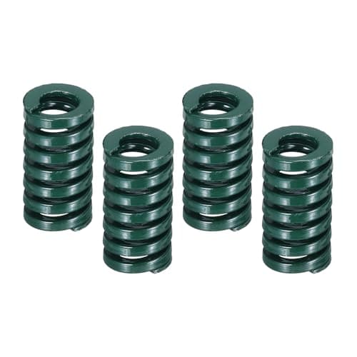 Image of sourcing map 4 Pcs 3D Printer Die Spring, 16mm OD 30mm Length Light Load Compression Mould Die Spring for Mechanical Equipment 3D Printer Electric Part Accessories, Green