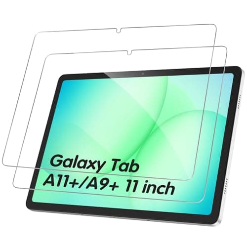 Image of GOZOPO Screen Protector for Samsung Galaxy Tab A11+ / Galaxy Tab A9+ (11 inch), HD Clear Tempered Glass Film for Galaxy Tab A11 Plus / A9 Plus 11", 2 Pack